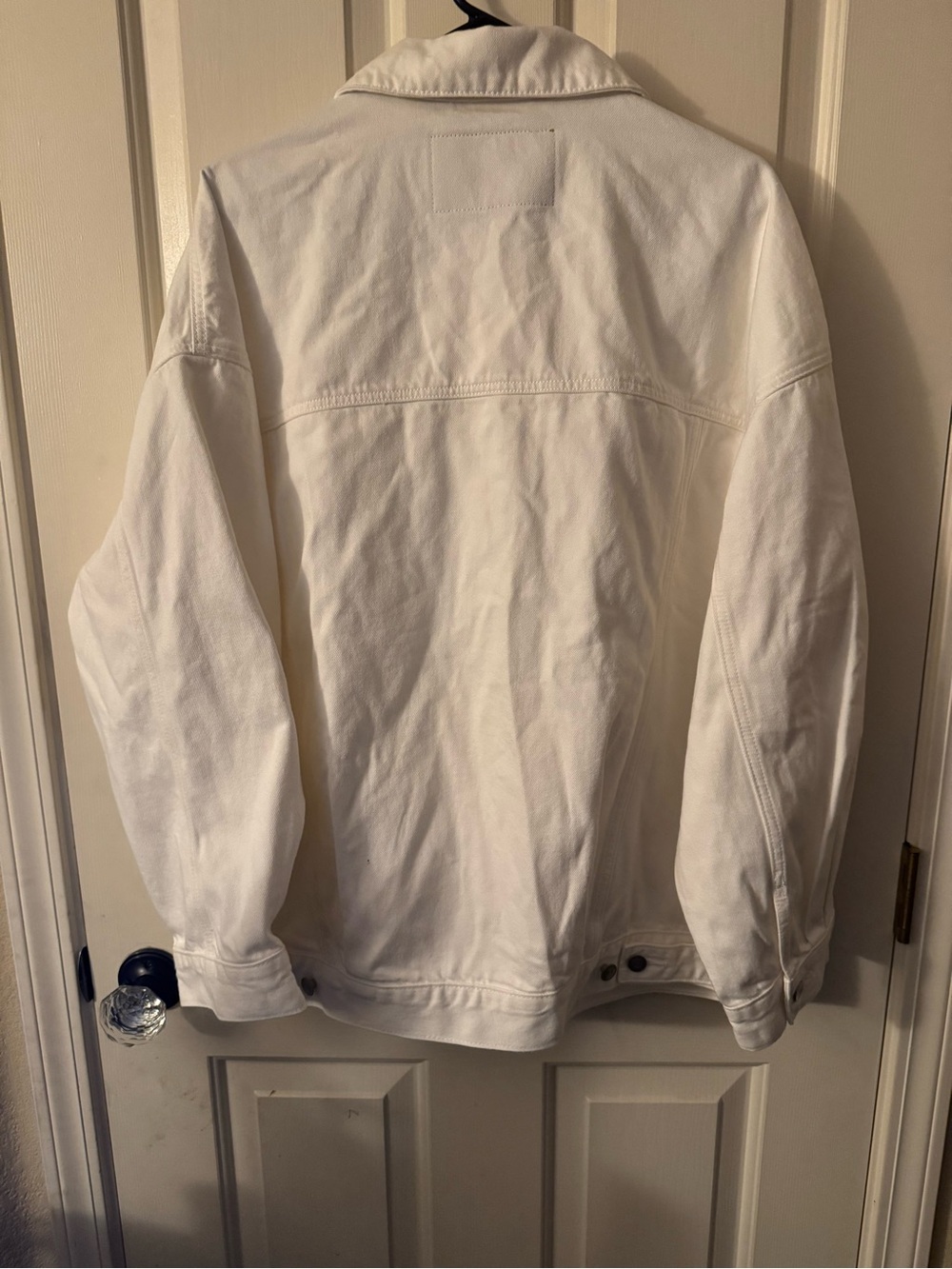 PINK Victoria's Secret White Denim Trucker Jacket - Picture 3 of 3